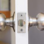 How to lock a door with no key or lock.