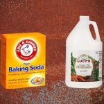 How to remove rust with vinegar and baking soda.