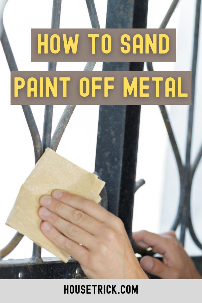 How to Sand Paint off Metal House Trick