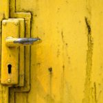 How to remove paint from metal doors.