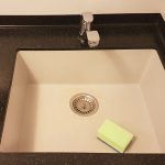 How to clean Corian sink.