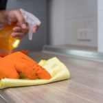 How to remove hard water stains on laminate countertops.