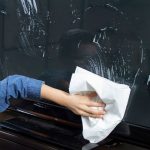 How to fix a TV screen cleaned with Windex.