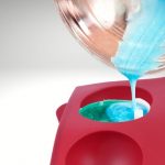 Although epoxy adheres to most surfaces, it doesn’t stick to silicone because of the latter’s low surface energy.