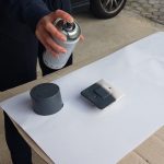 Painting old light switches.