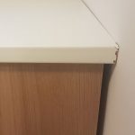 Fixing small chips in laminate countertops.