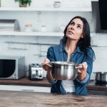 Stainless steel is not microwave-safe.