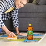 Using Pine Sol on carpet.
